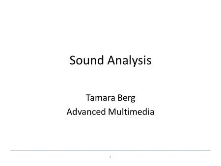 Tamara Berg Advanced Multimedia