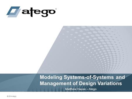 Modeling Systems-of-Systems and Management of Design Variations