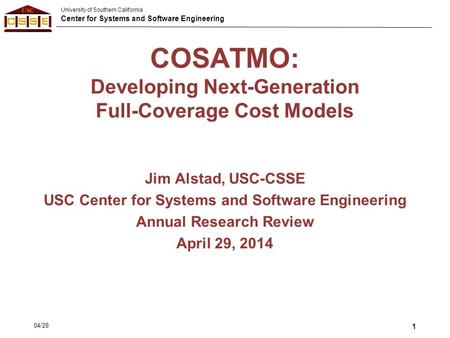 COSATMO: Developing Next-Generation Full-Coverage Cost Models