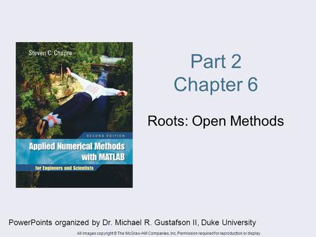 Part 2 Chapter 6 Roots: Open Methods