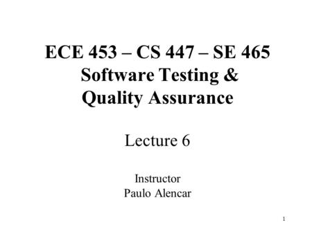 Overview Functional Testing Boundary Value Testing (BVT)