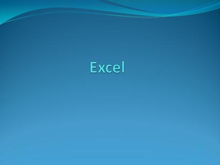 Excel The purpose of a spreadsheet is to solve problems involving numbers. A worksheet consists of columns and rows that intersect to form cells. Each.