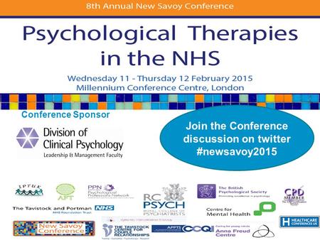 Conference Sponsor Join the Conference discussion on twitter #newsavoy2015.