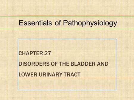 Essentials of Pathophysiology