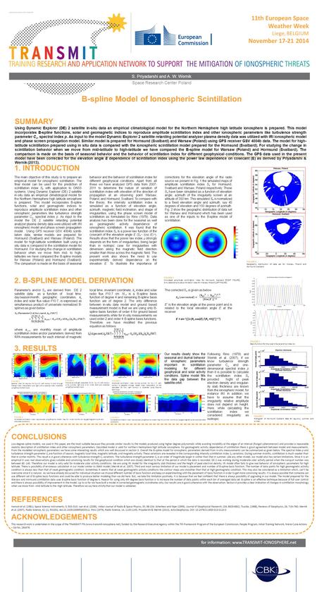 B-spline Model of Ionospheric Scintillation