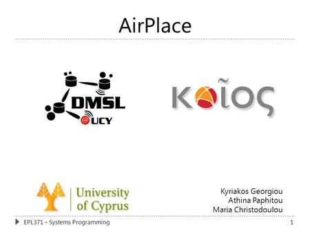 AirPlace Kyriakos Georgiou Athina Paphitou Maria Christodoulou