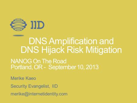 DNS Amplification and DNS Hijack Risk Mitigation