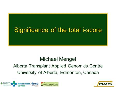 Significance of the total i-score