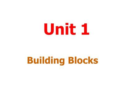 Unit 1 Building Blocks Menu To work through a topic click on the title. Substances Reactions Rates The structure of the atom Bonding structure and properties.