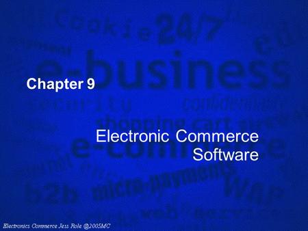 Electronic Commerce Software