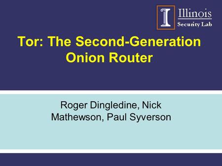 Tor: The Second-Generation Onion Router