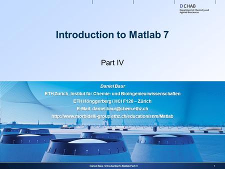 Introduction to Matlab 7