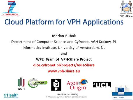 WP2 Team of VPH-Share Project dice.cyfronet.pl/projects/VPH-Share