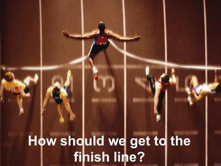 How should we get to the finish line?. Emphasize active learning and critical thinking Improve cross-departmental integration of foundational sciences.