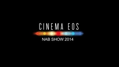 NAB SHOW 2014. CINEMA SERVO ZOOM LENS CNE 17-120mm T2.95 EF or PL Expected RRP US$33k (NZ$ TBC) T2.95 7x ZoomSuper35 4K 11 Blade Iris or Natural Bokeh.