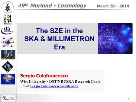 1 The SZE in the SKA & MILLIMETRON Era. The SZE: Physics high-energy photon Internal High-E electrons - thermal (supra-thermal) - relativistic ↑ Use CMB.