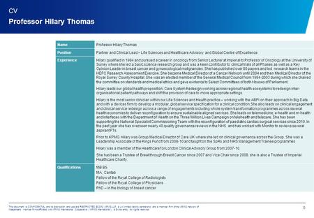 0 This document is CONFIDENTIAL and its distribution and use are RESTRICTED © 2012 KPMG LLP, a UK limited liability partnership and a member firm of the.