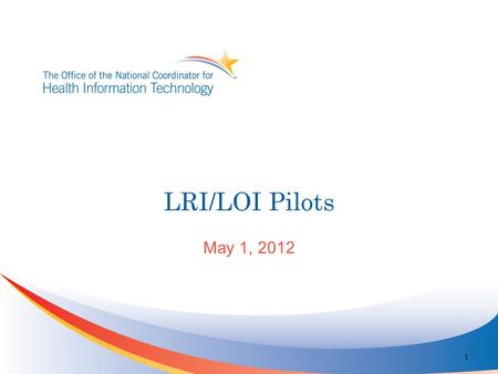 LRI/LOI Pilots May 1, 2012 1. Participants Coordination of Effort Validation Suite Vocabulary Group Implementation Guide Analysis Support Team Others.