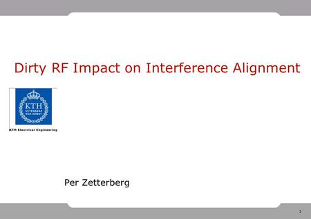 Dirty RF Impact on Interference Alignment