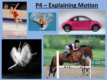 P4 – Explaining Motion. Average Speed Average Speed = Total Distance/Total Time.