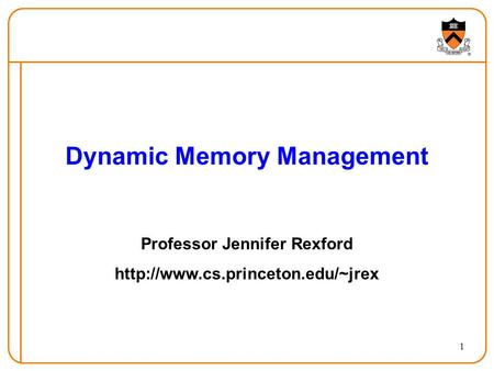 Dynamic Memory Management