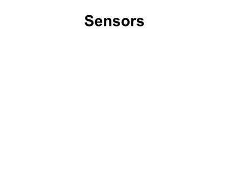 Sensors.