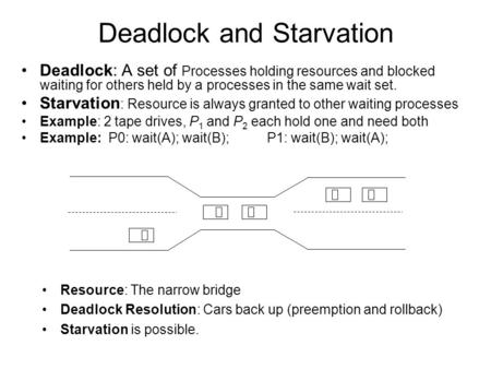 Deadlock and Starvation