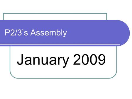 P2/3’s Assembly January 2009. Curriculum for Excellence In Scotland we have four strands of the curriculum for excellence and we strive to be: Successful.