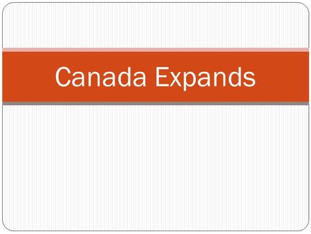 Canada Expands. The Metis The execution of Thomas Scott left the rest of the country feeling hostile towards Louis Riel. When Riel fled to the U.S., his.