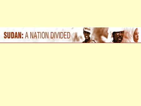 Sudan is the largest country in Africa Darfur is a western province of Sudan Darfur alone is the size of France. The Darfur region is undergoing a civil.