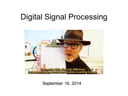 Digital Signal Processing