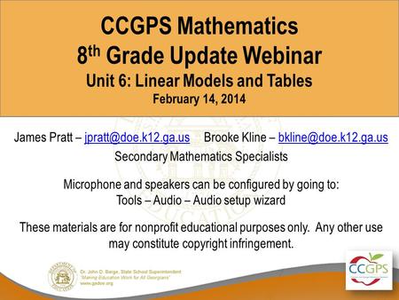 Secondary Mathematics Specialists