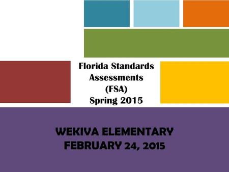 WEKIVA ELEMENTARY FEBRUARY 24, 2015