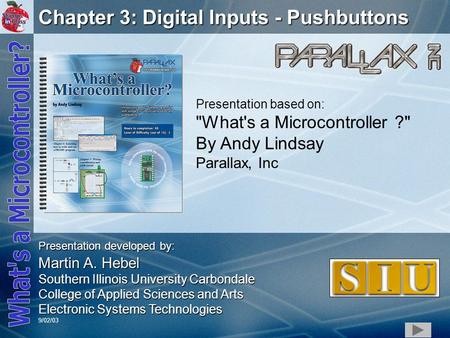 Chapter 3: Digital Inputs - Pushbuttons