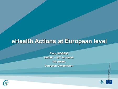 eHealth Actions at European level