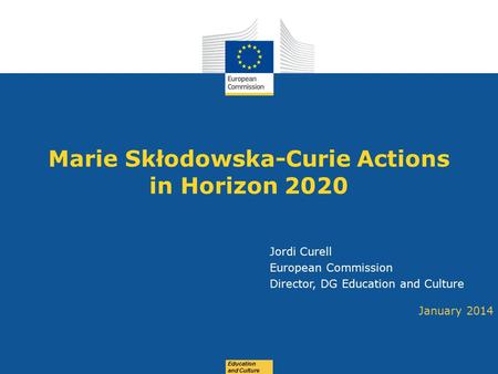 Marie Skłodowska-Curie Actions