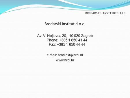 Brodarski institut d.o.o.