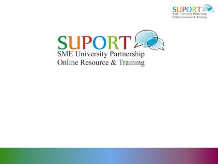 SMEs – collaborating with a HEI 9.00 – 9.30 registration 9.30-9.45 Introduction to the day 9.45 - 10.15 Intro and icebreaker – getting to know, reflecting.