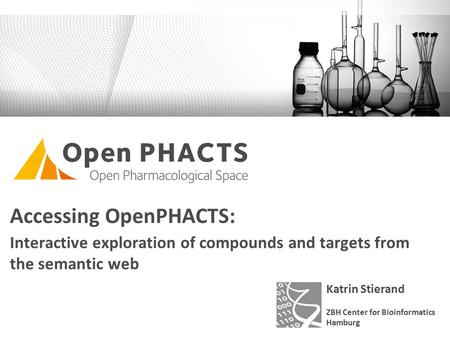 Www.zbh.uni-hamburg.deJune 2014Katrin Stierand Accessing OpenPHACTS: Interactive exploration of compounds and targets from the semantic web Katrin Stierand.