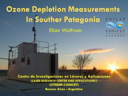 Ozone Depletion Measurements In Souther Patagonia