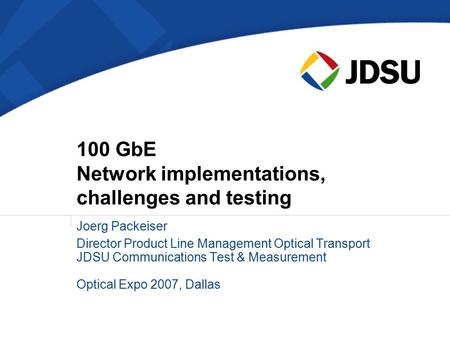 100 GbE Network implementations, challenges and testing