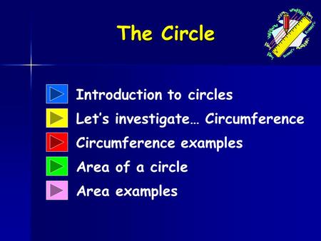 The Circle Introduction to circles Let’s investigate… Circumference