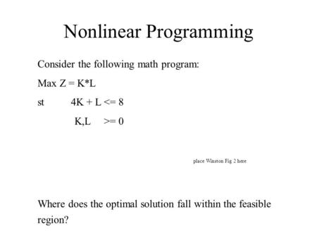 Nonlinear Programming