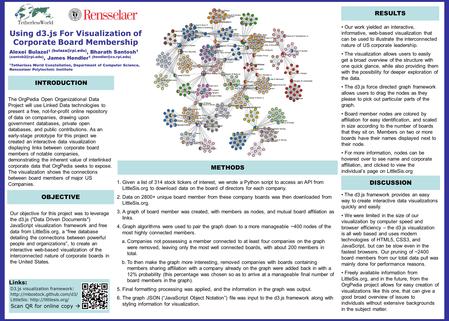 Using d3.js For Visualization of Corporate Board Membership Alexei Bulazel 1 ( ), Bharath Santosh 1 ( ), James Hendler 1.