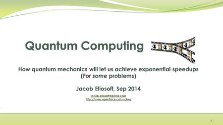 1. Why does quantum computing matter? Quantum mechanics has proven to be extremely successful at predicting particle behavior. But it’s also deeply weird: