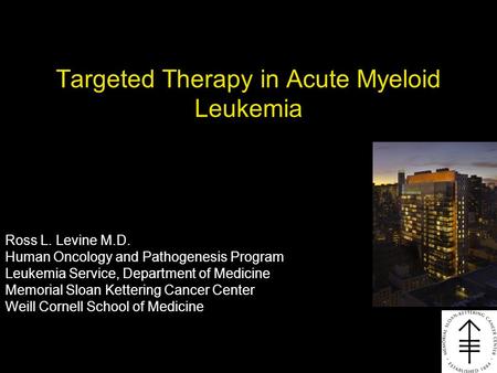 Targeted Therapy in Acute Myeloid Leukemia