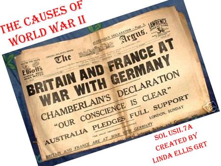 The Causes of World War II