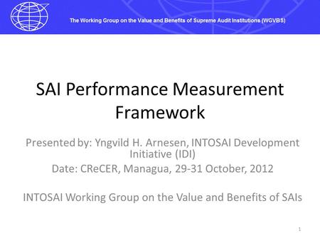 SAI Performance Measurement Framework