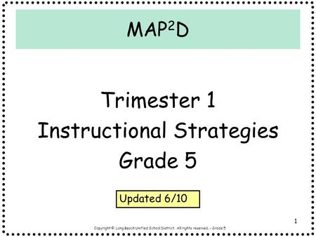 Instructional Strategies