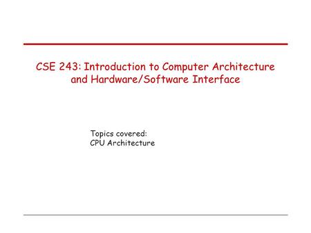 Arithmetic Logic Unit (ALU)